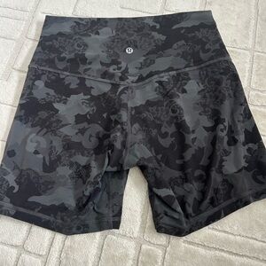 Lululemon Dark Gray Camouflage Shorts